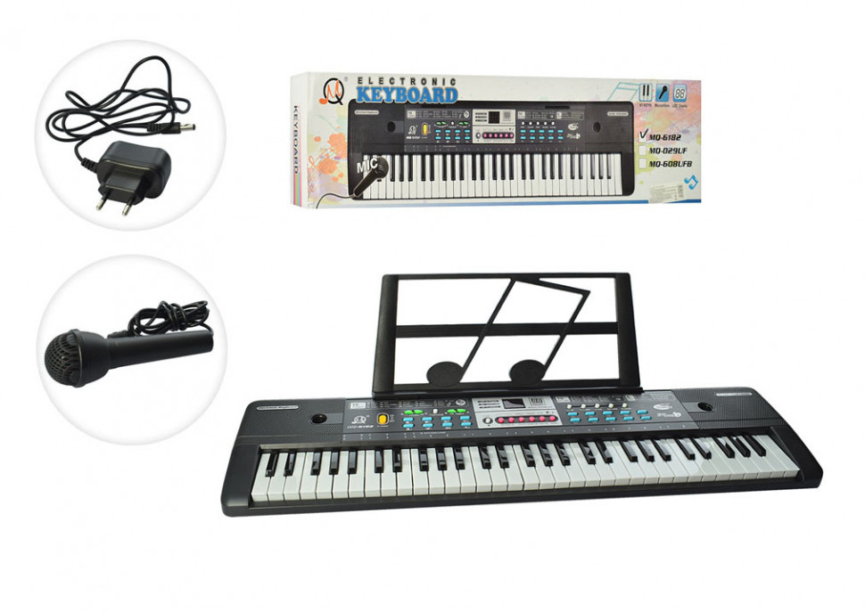 Synthesizer with Microphone MQ6182, 61 keys