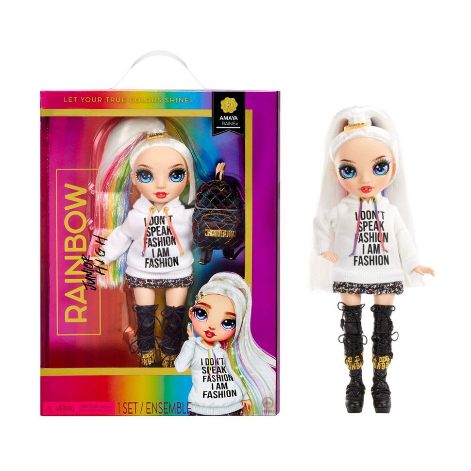 Amaya Rain Rainbow High doll, 582953, Junior High series, with accessories