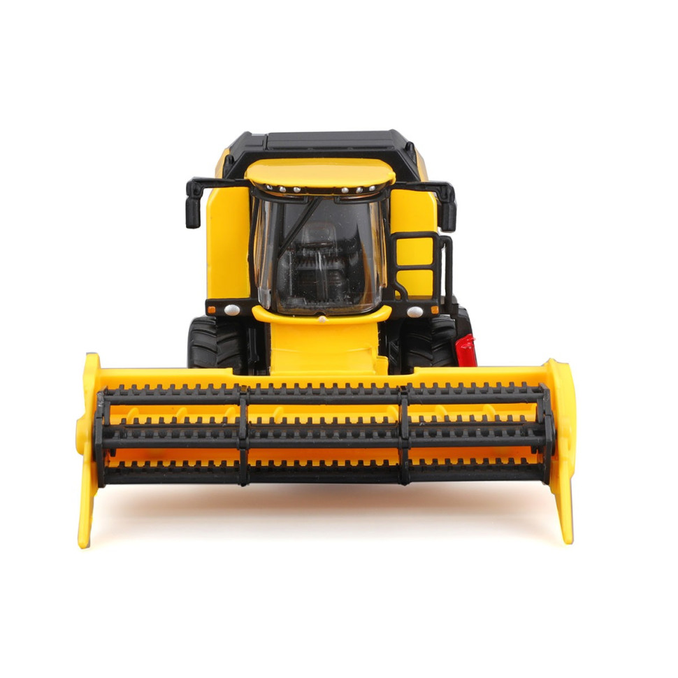 Автомодель Зерноуборочный комбайн "New Holland TC5.90" Bburago 18-31721 с зерновой жаткой