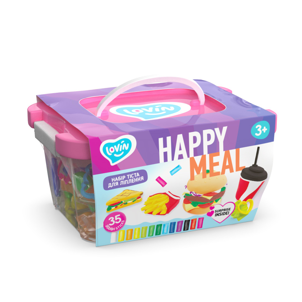 Set of dough for modeling "Happy meal" TM Lovin