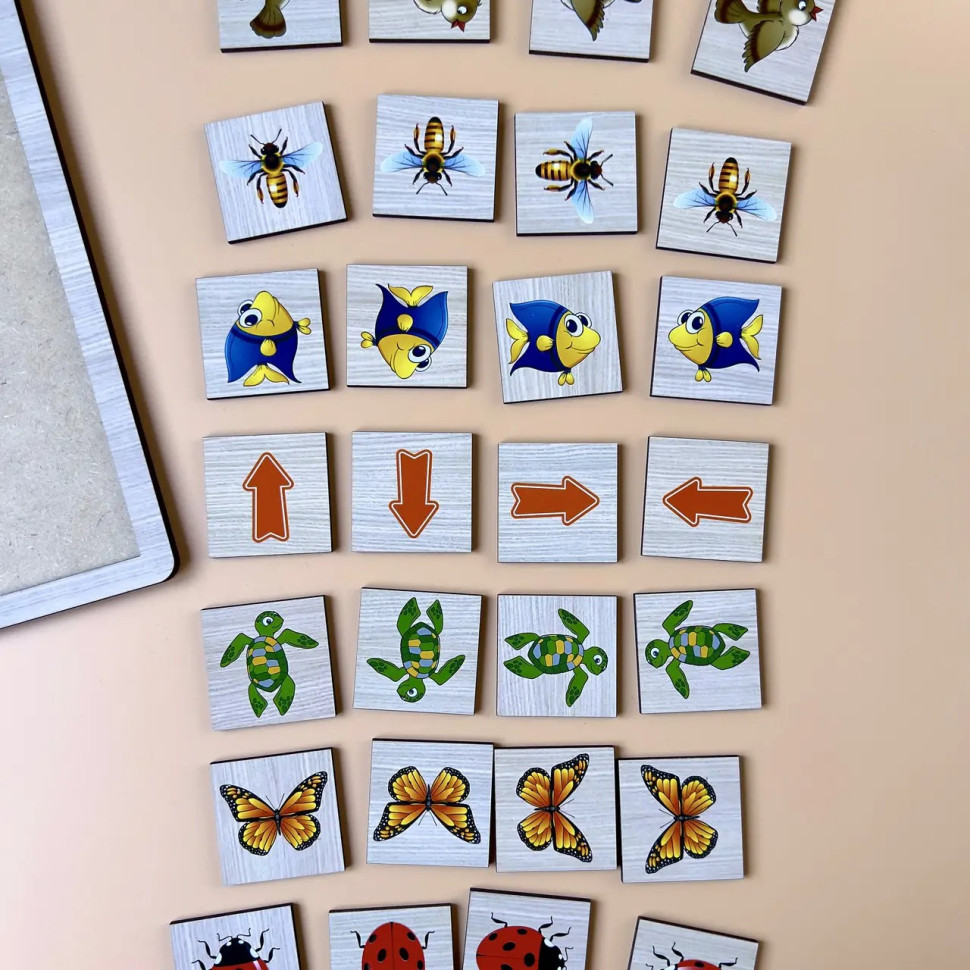Деревянная настольная игра "Укажите направление - 2" Ubumblebees (ПСФ007) PSF007