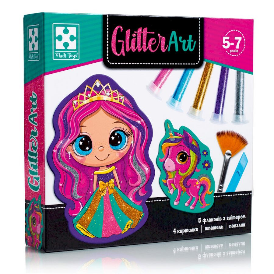 Creative set "Glitter Art Fairytale Princesses" VT4501-10