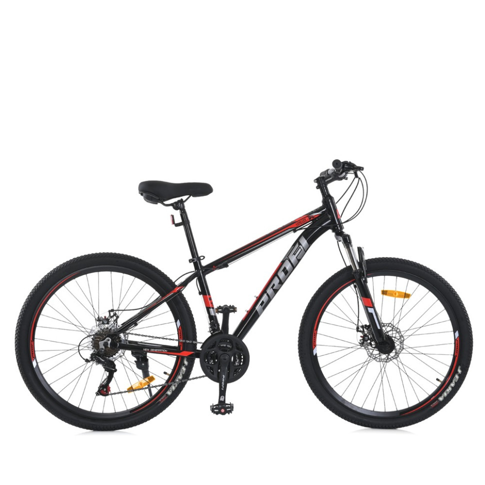 Велосипед MTB2602-2, 26 дюймов, алюминиевая рама 13 Shimano 21SP1 черно-красный