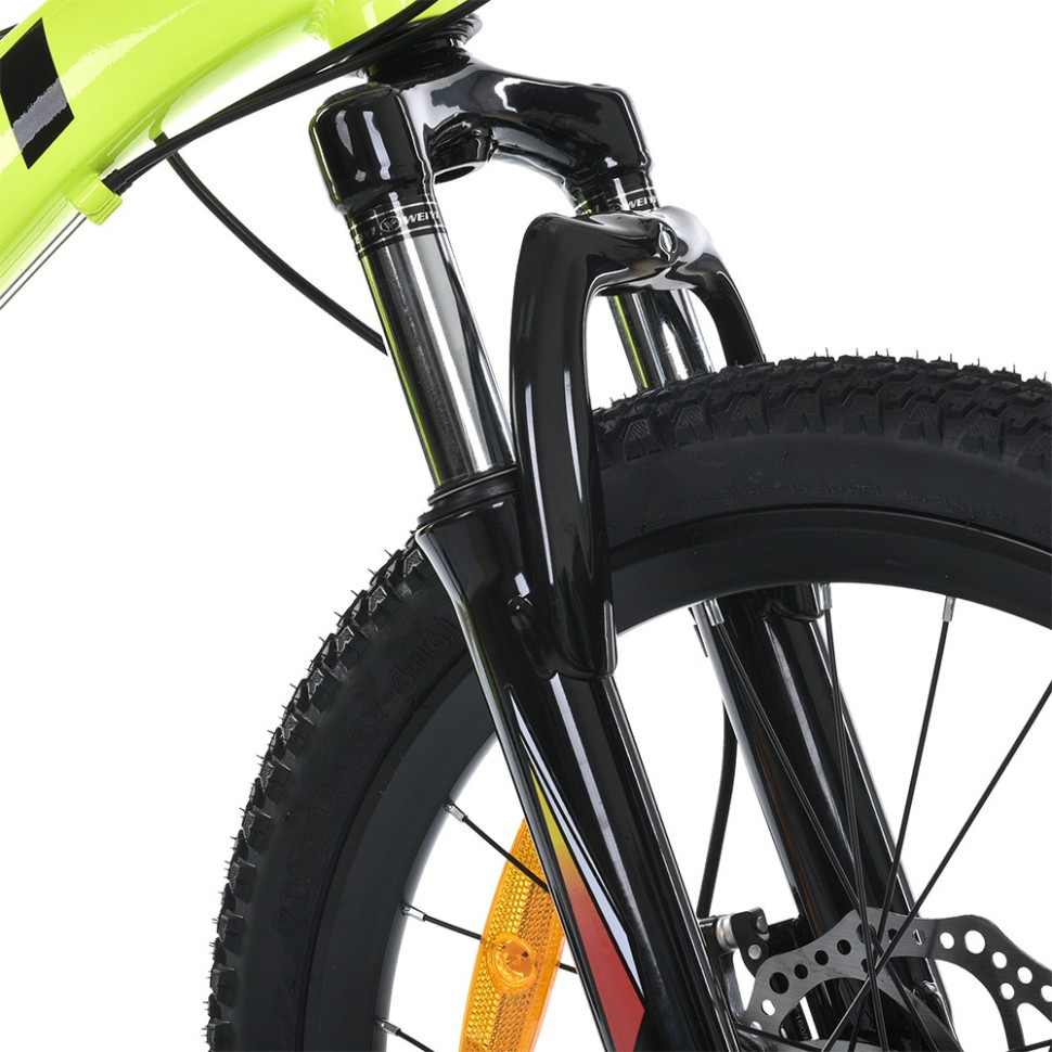 Велосипед подросковый MTB2001-4, 20 дюймов, салатовый