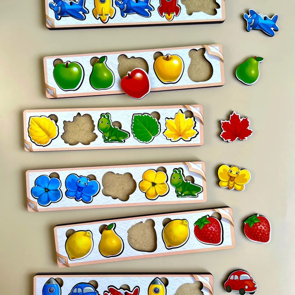 Wooden board game "Colors" Ubumblebees (PSD071) PSD071