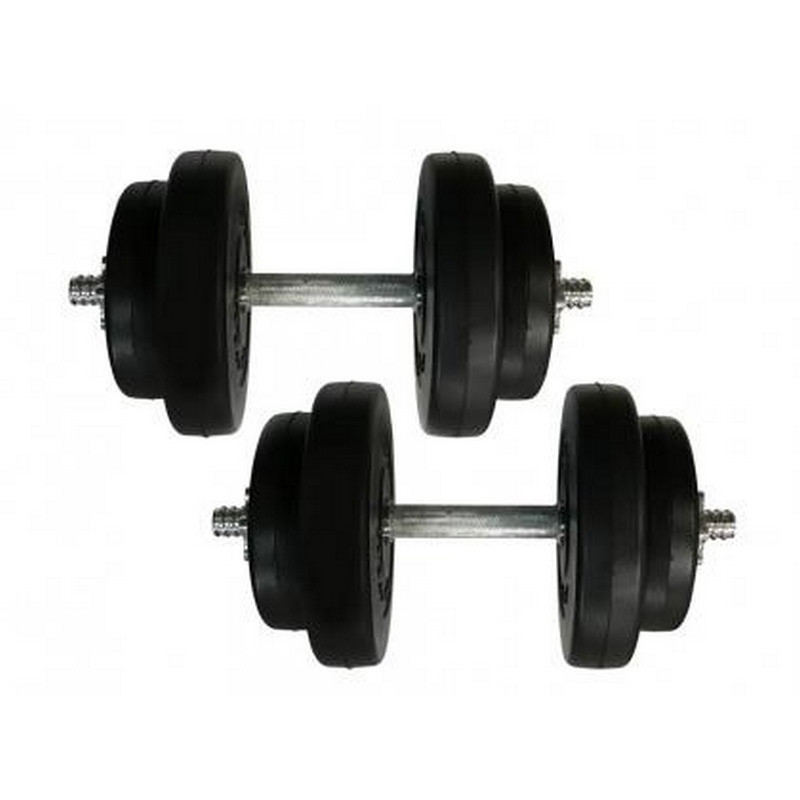 Гантели наборные композитные Rock Pro-R NE-PL-R-009-2, 2 шт по 9 кг