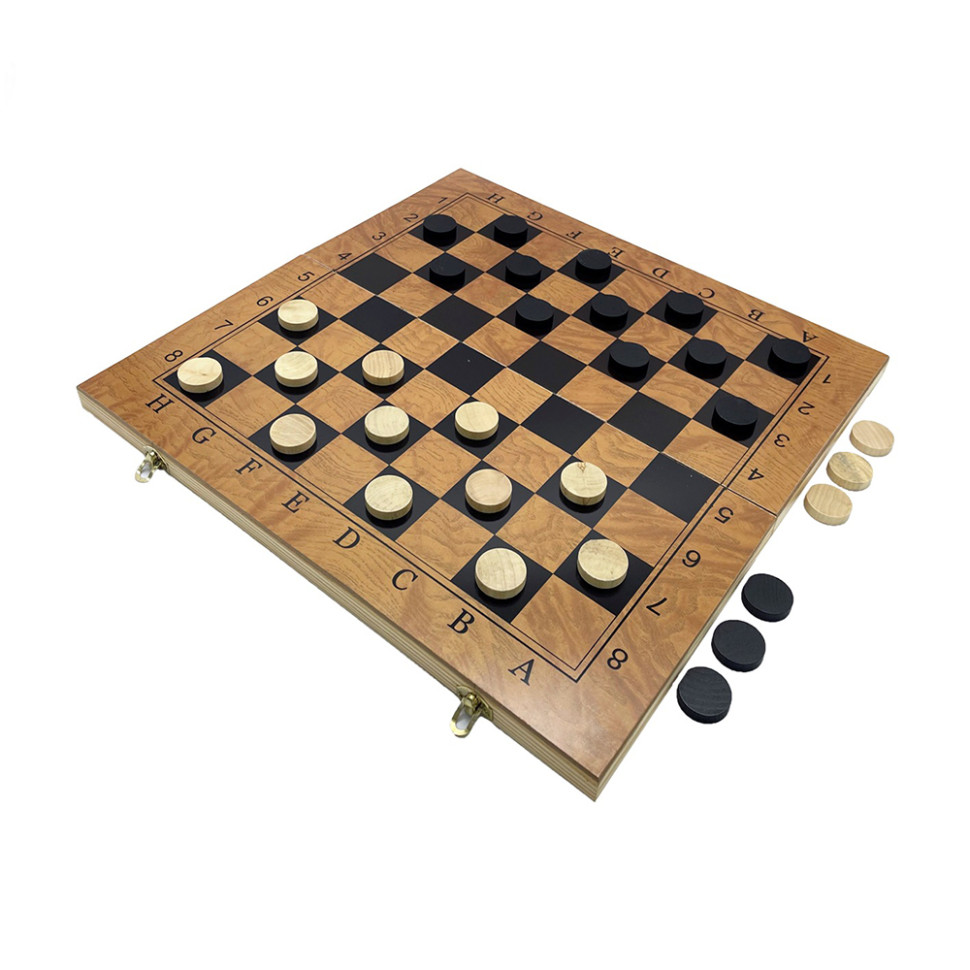 Набор настольных игр "Шахматы, нарды, шашки 3 в 1" Set3 NE-SP-SET-09 игровая доска 48х48 см