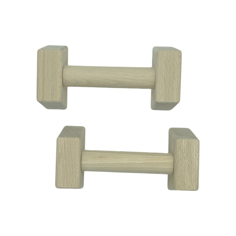 Паралетсы, упоры для отжимания деревянные Wood Gym Push Up NE-WD-20 из бука 20 см 2 шт