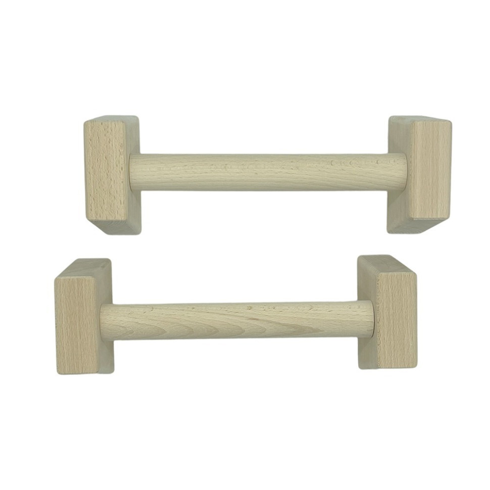 Паралетсы, упоры для отжимания деревянные Wood Gym Push Up NE-WD-40 из бука 40 см 2 шт