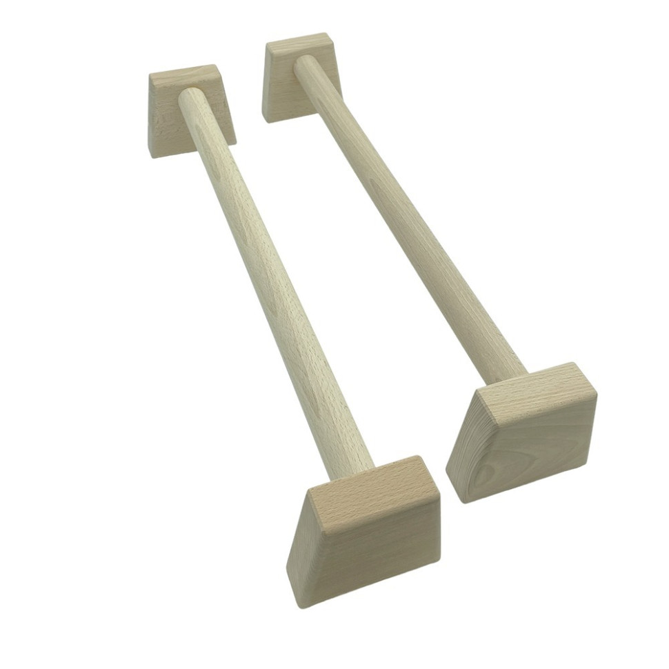 Паралетсы, упоры для отжимания деревянные Wood Gym Push Up NE-WD-60 из бука 50 см 2 шт