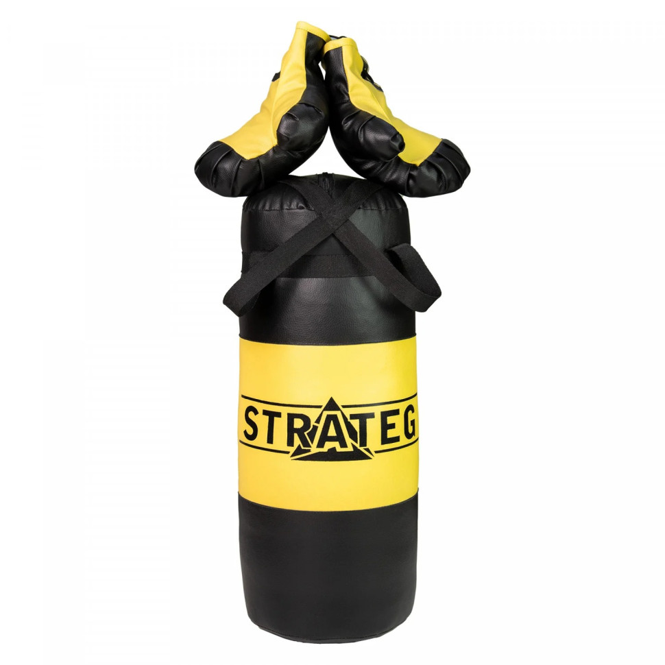 Boxing set "Yellow-black" Strateg 2073ST