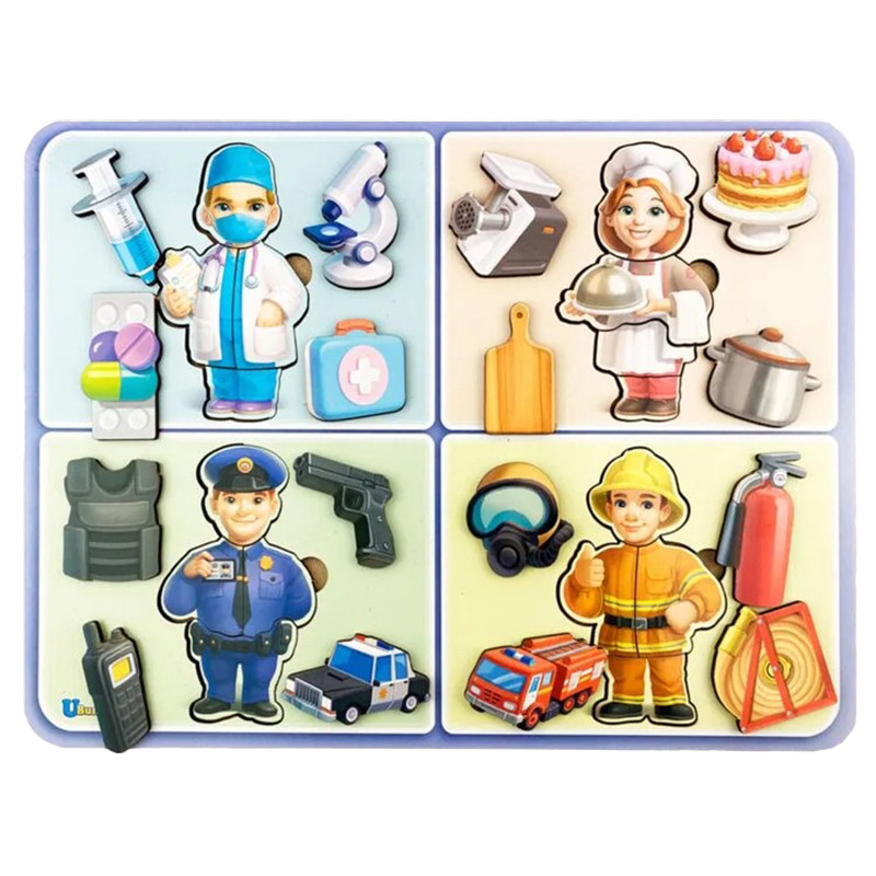 Board educational game "Professions" Ubumblebees (PSF160) PSF160