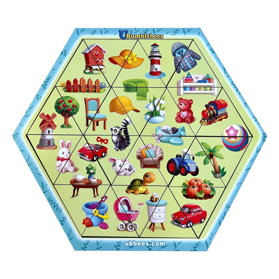 Wooden Puzzle "Assorted" Ubumblebees (PSF125) PSF125