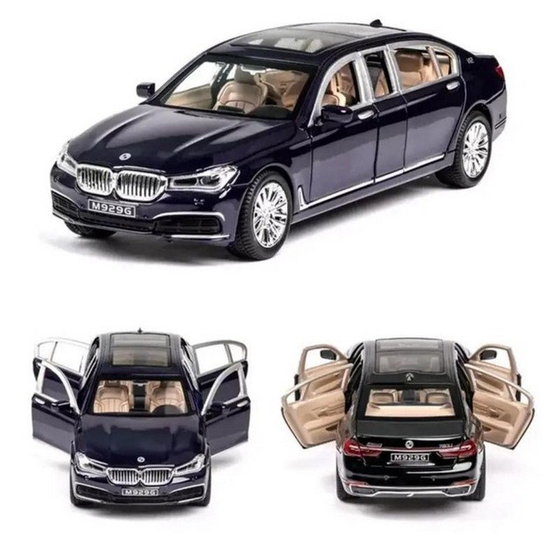 Автомодель автомобиля BMW 760 7695(Black) свет, звук, открываются двери