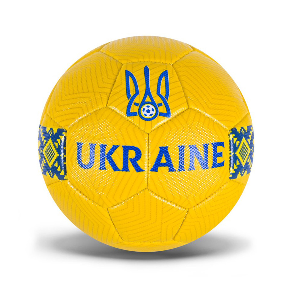 Мяч футбольный "Ukraine" FU2582 размер № 5 Желтый