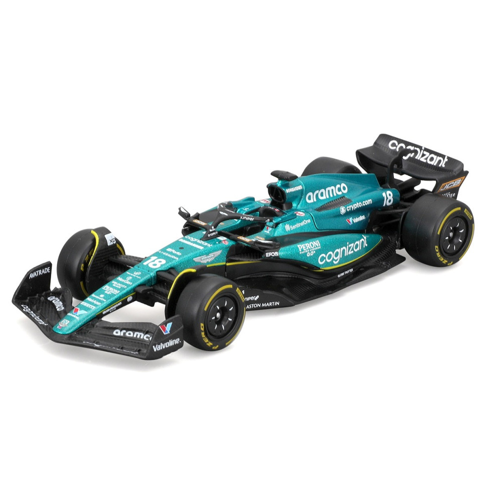 Коллекционная автомодель "Aston Martin AMR23 (2023)" Bburago 18-38090, 1:43 масштаб