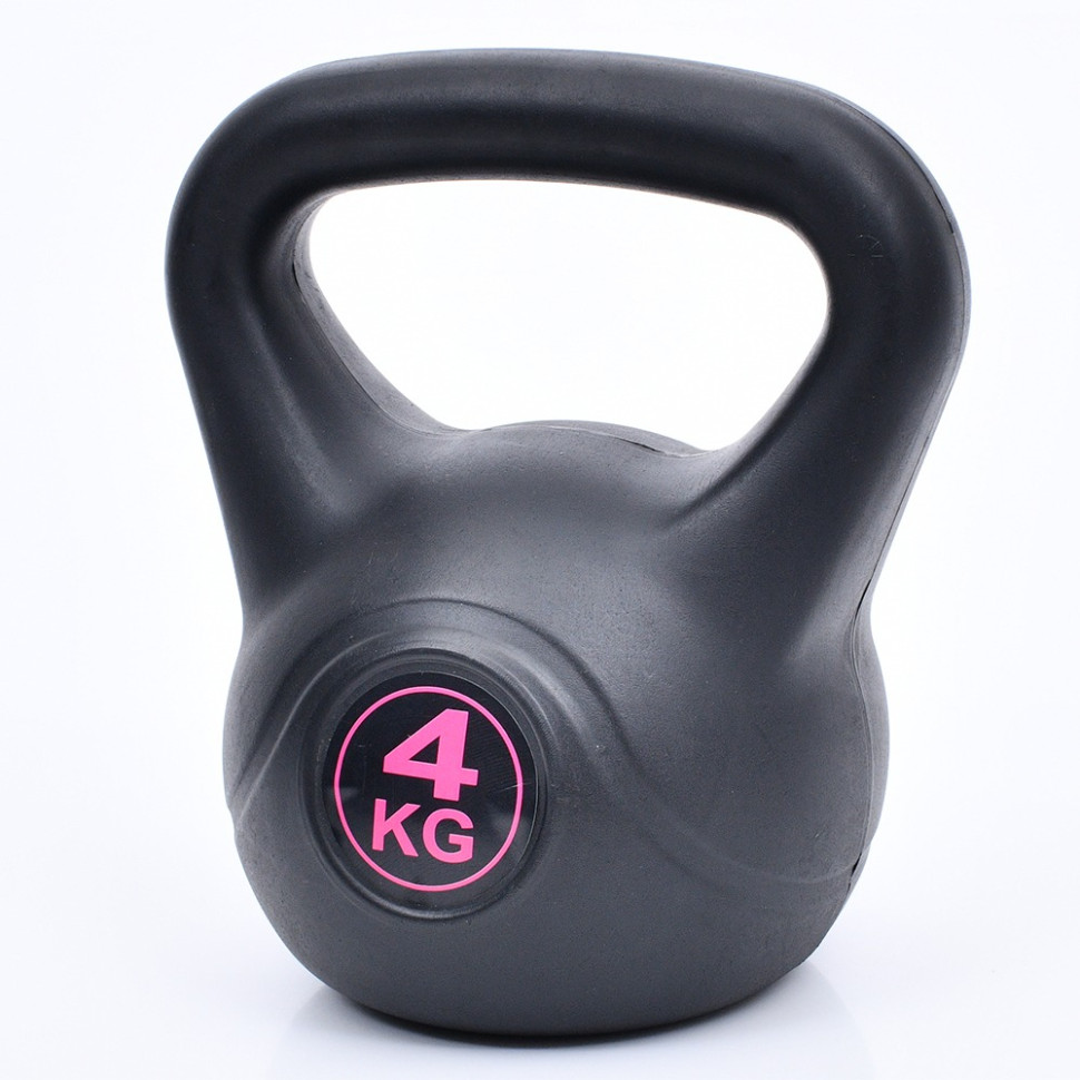 Universal kettlebell MS 4196-4 black 4 kg
