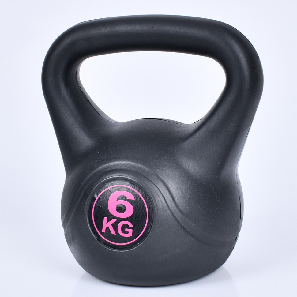 Universal kettlebell MS 4196-6 black 6 kg