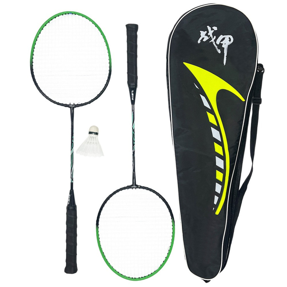 Badminton Set NE-BD-209, 2 Rackets, Shuttlecock, Case