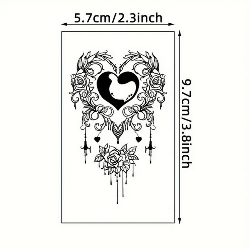 Набор детских временных тату "Черные мини №4" black-tattoo-mini-set-4-H Набор детских временных тату "Черные мини №4" black-tattoo-mini-set-4-H