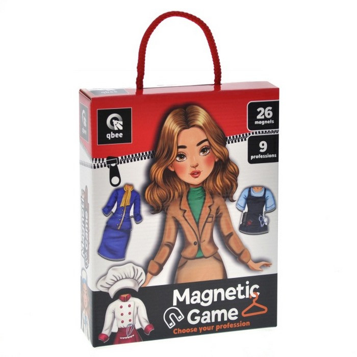 Kids Magnetic Game Choose Your Profession QB600-005, 26 Magnets 9 Professions,