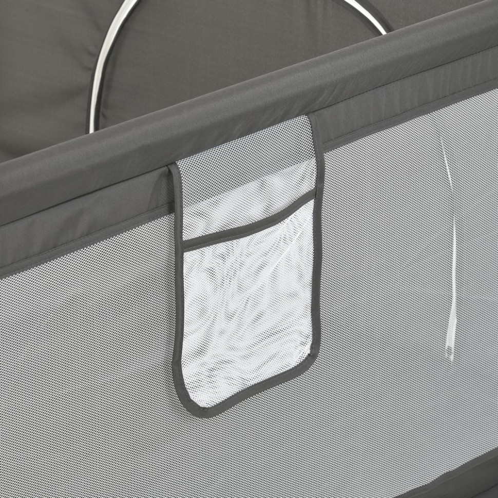 Children's playpen MR 1339-G, grey, width with legs 132 cm