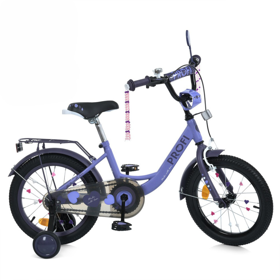 Bicycle for children MB 14043-1 wheels 14 inches, purple