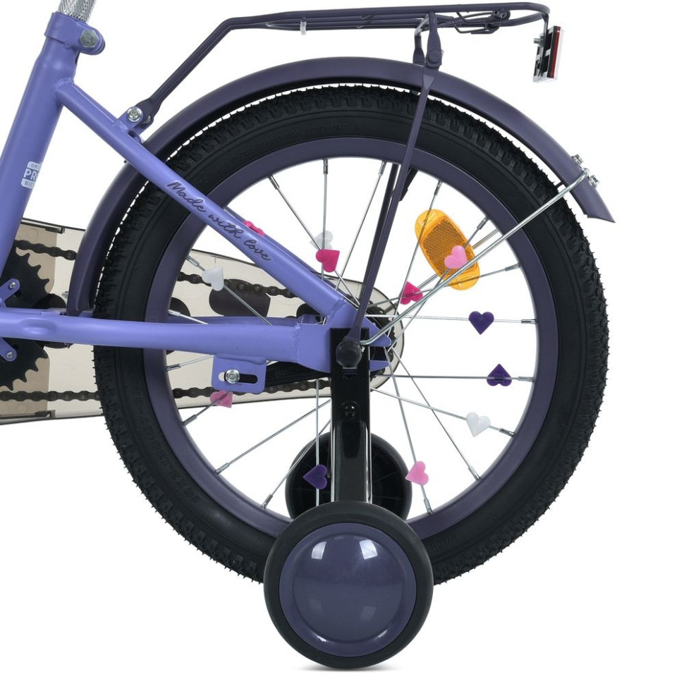 Bicycle for children MB 14043-1 wheels 14 inches, purple