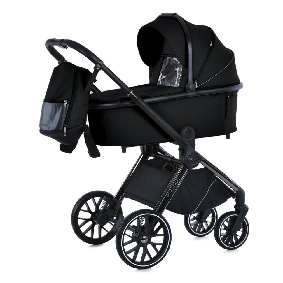 Universal baby stroller 2 in 1 PRESTIGE ME 1124-2 Black