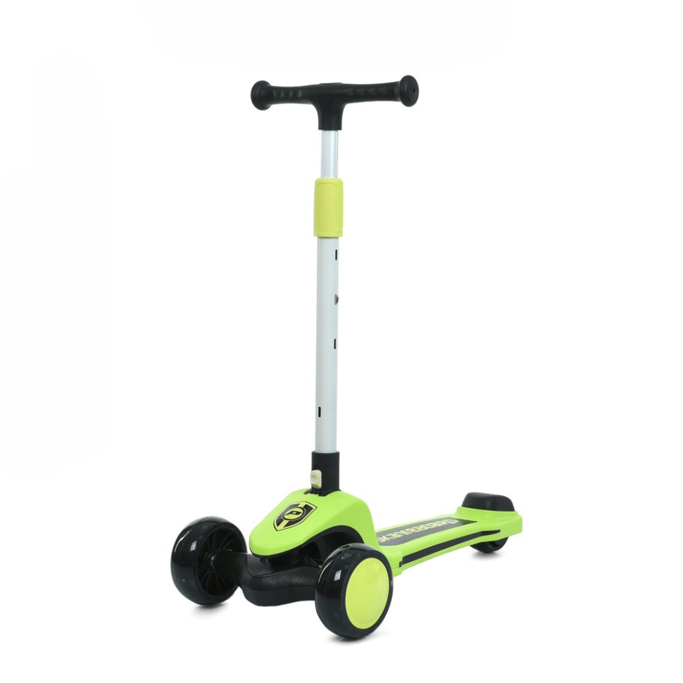 Children's three-wheeled scooter JR3-131-LGR, wheels with light