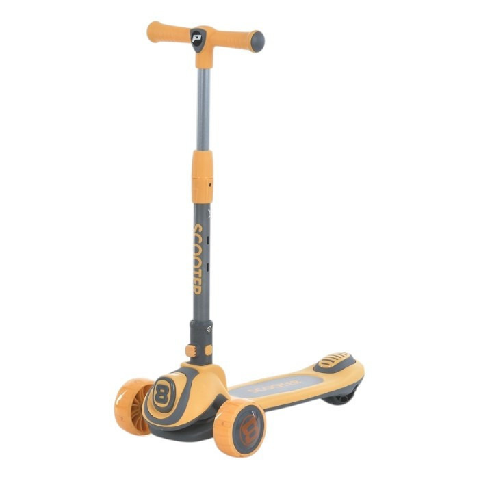 Children's three-wheeled scooter JR3-136-Y, wheels with light