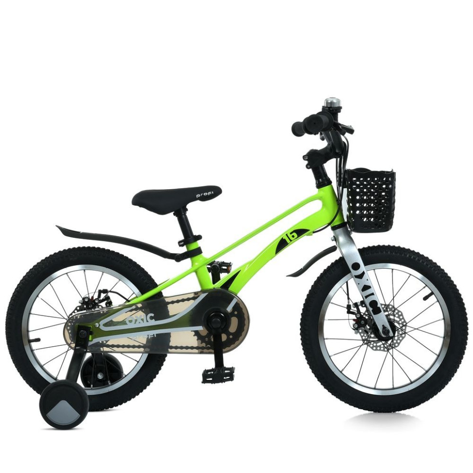 Children's bike OXIC MB 16OXIC NEON GREEN, wheels 16 inches