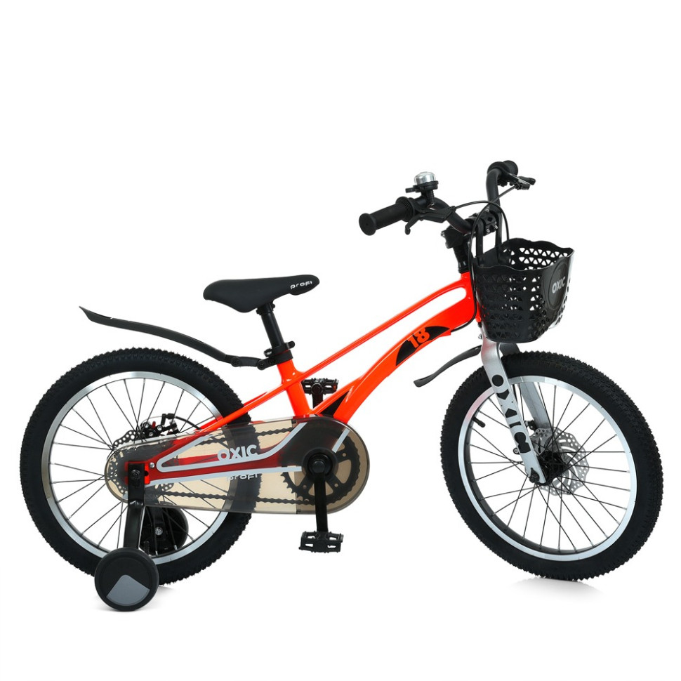 Children's bike OXIC MB 18OXIC NEON ORANGE, wheels 18 inches