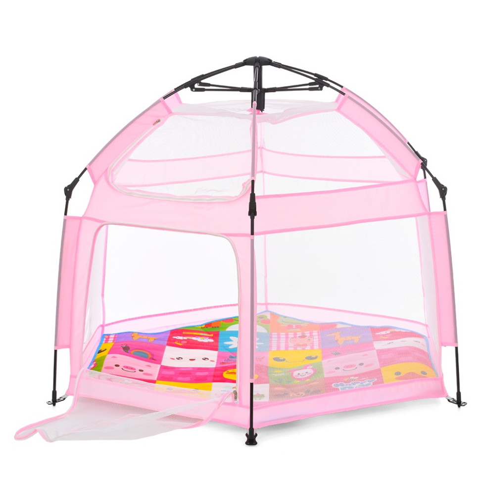 Дитячий манеж MR 1512 Powder Pink 146×127×110 см