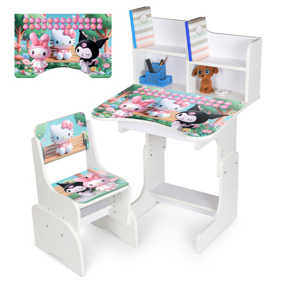 Children's desk N 2071-19B-1 wood, with a chair