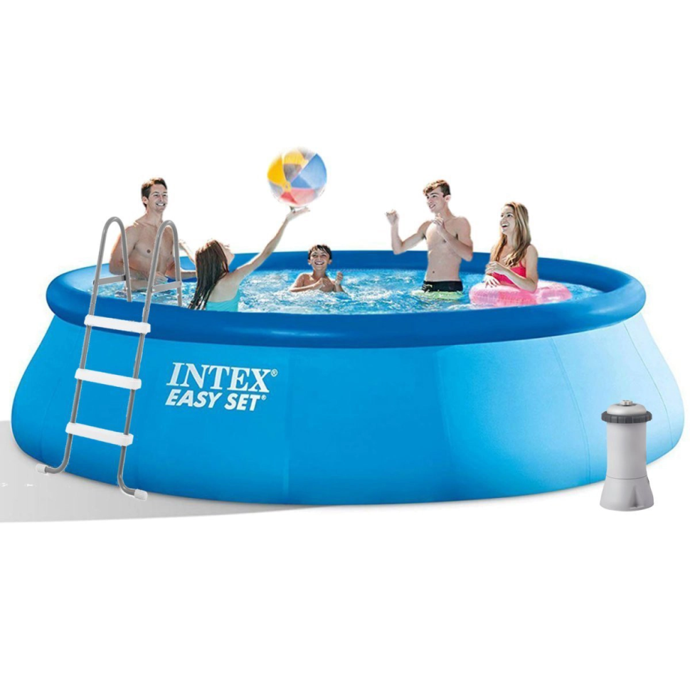 Inflatable family pool Intex 26166 (457x107 cm), 12430 L