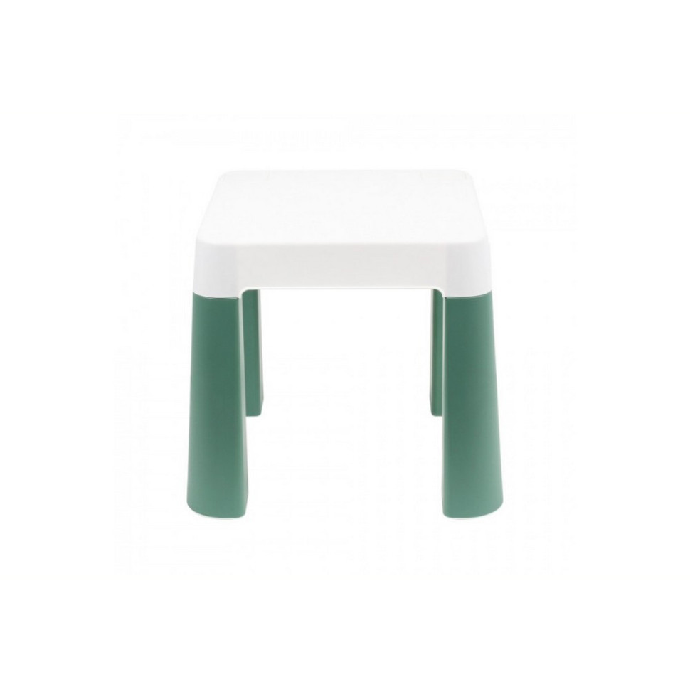 Children's stool 0884TXK, white-green, up to 75 kg 32 x 32 x 28 cm