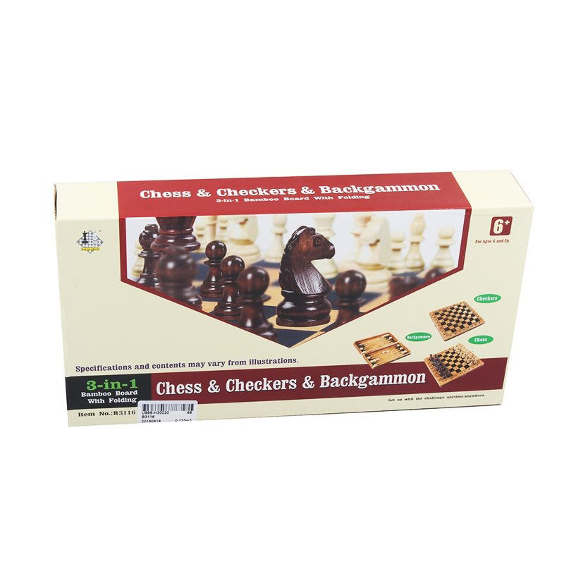 Board game "Chess" B3116 with backgammon and checkers
