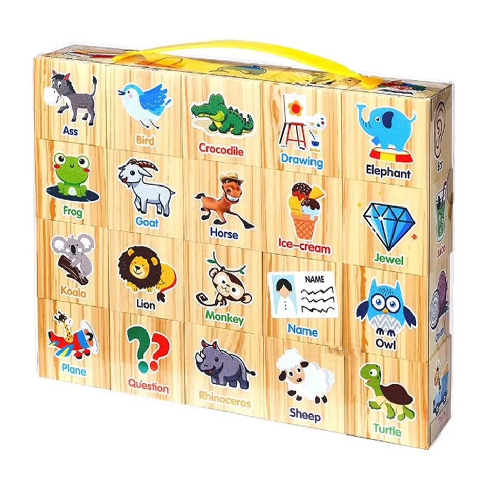 Children's play set of cubes "Animals" K13806 20 pieces in the set