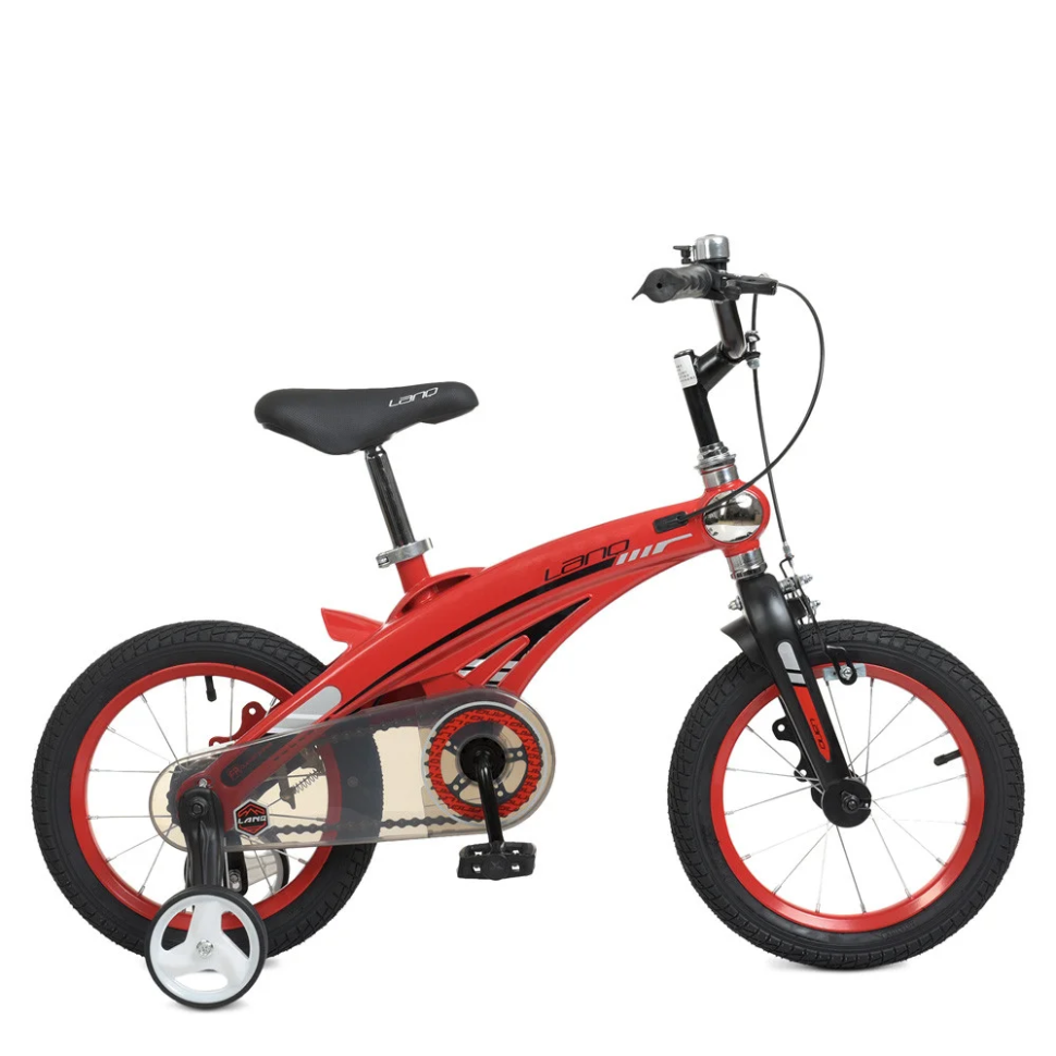 Children's bicycle LANQ WLN1239D-T-3 12 inches, red
