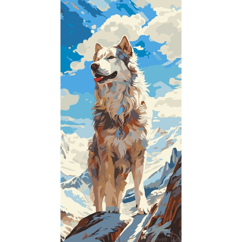 Paint by numbers "At the top" 11543-AC 40x80 cm