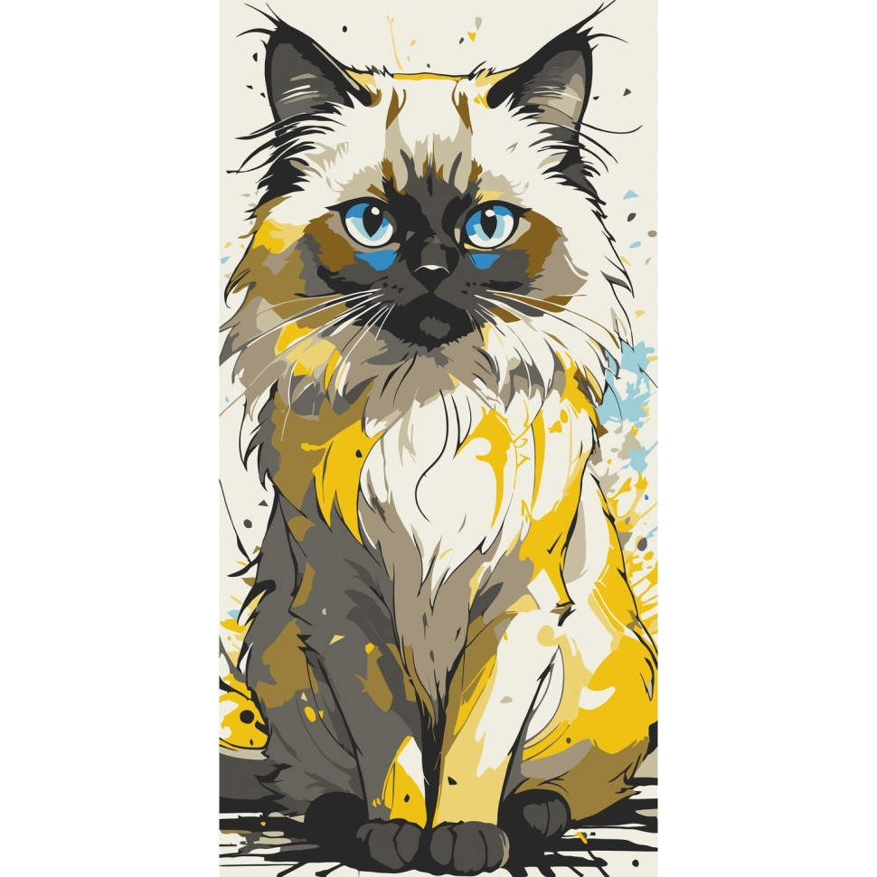 Paint by numbers "Good Cat" 11560-AC 40x80 cm