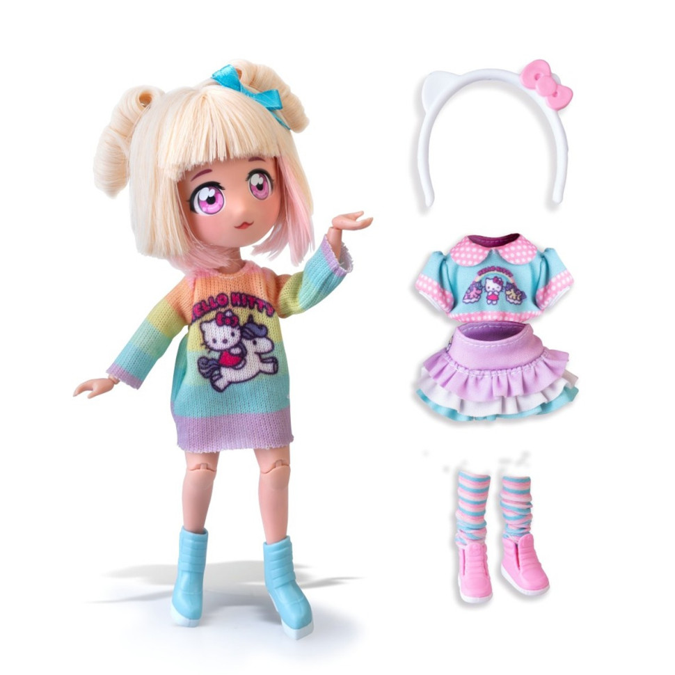 Children's doll "Stylish Candy-unicorn" 4SF Manga Dolls HKTF2000 of the "Hello Kitty" series
