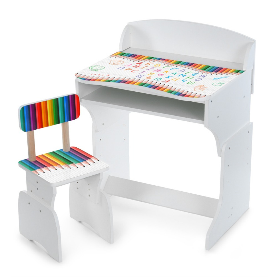 Children's desk M 301-4 wood, with a chair
