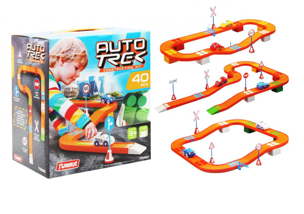 Constructor children's Autotrack 71580, 40 parts