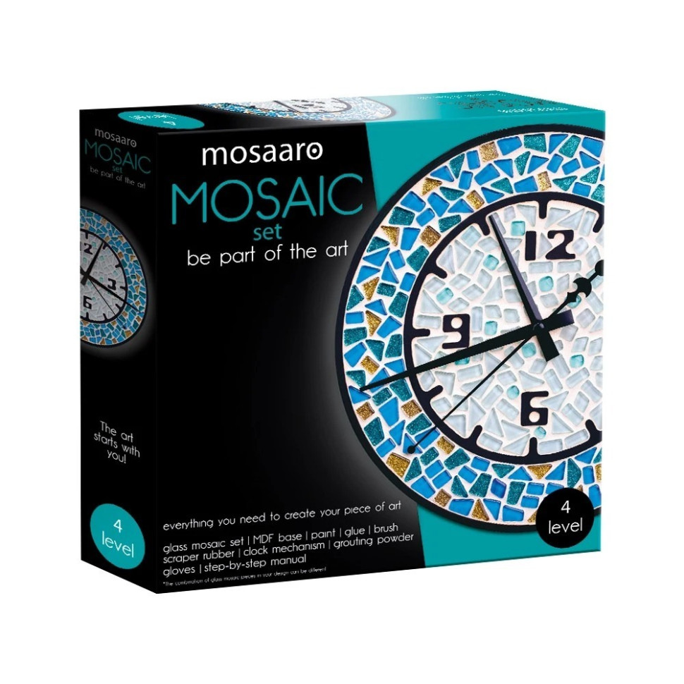 Children's creative set crystal mosaic "Clock" MA4001