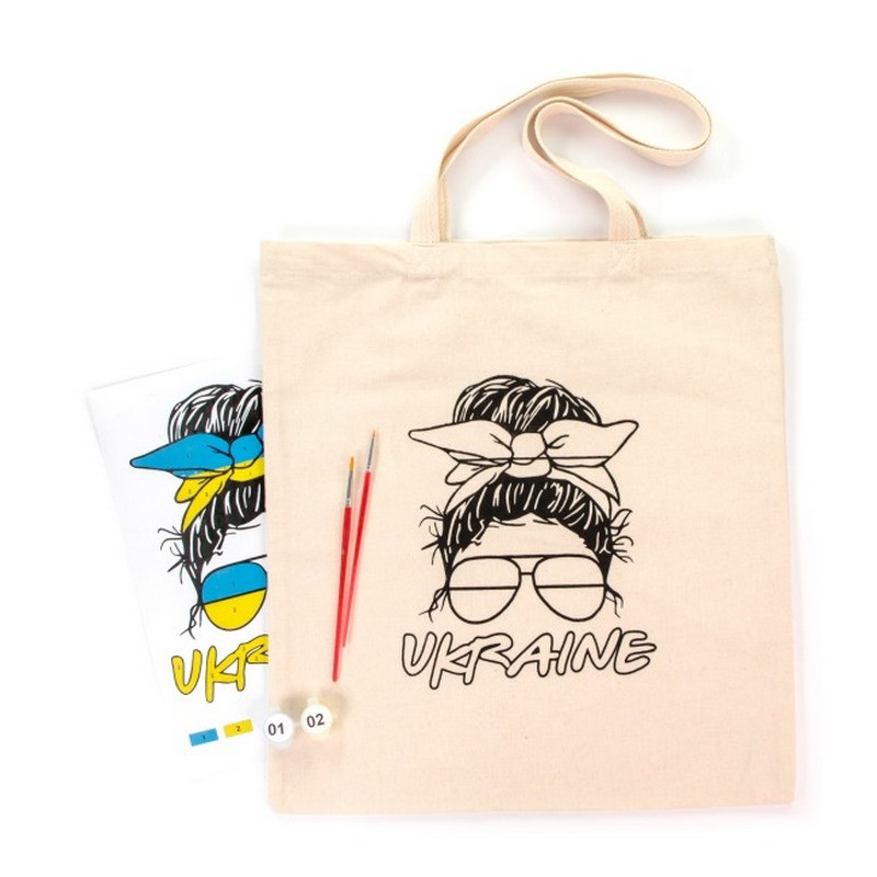 Creation set eco-coloring bag "Ukraine" N0003602, 38x42 cm Creation set eco-coloring bag "Ukraine" N0003602, 38x42 cm
