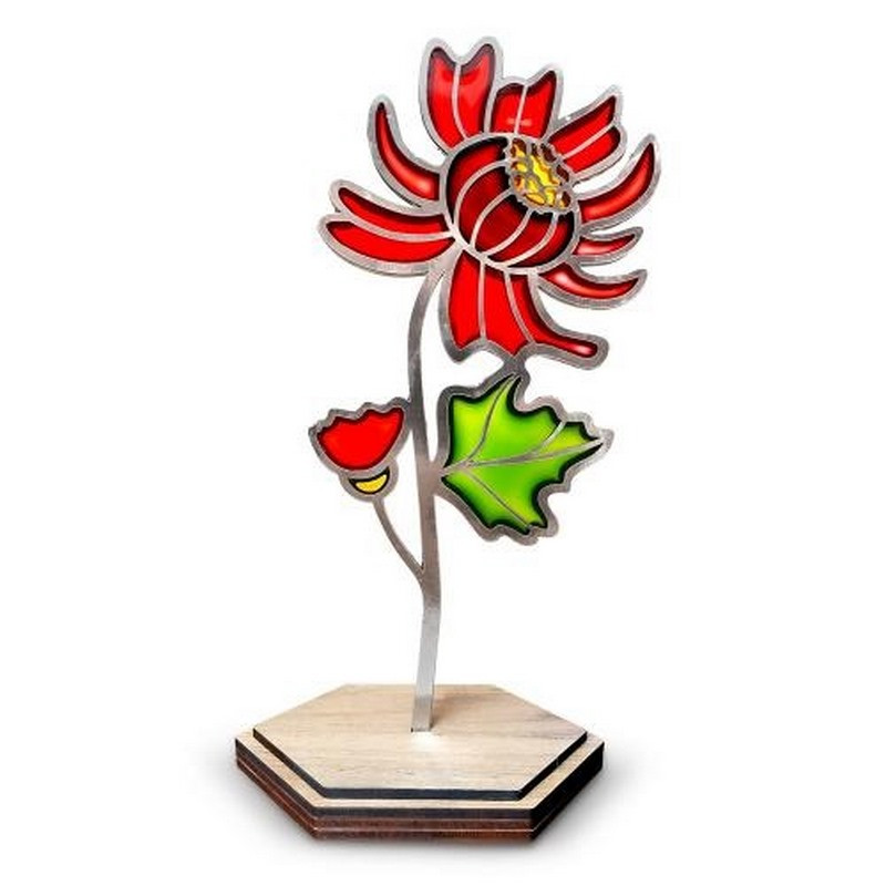 Stained Glass Painting Kit "Lush Chrysanthemum" FDSGK-017
