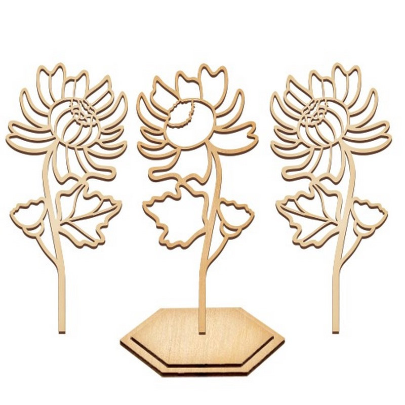 Stained Glass Painting Kit "Lush Chrysanthemum" FDSGK-017 Stained Glass Painting Kit "Lush Chrysanthemum" FDSGK-017
