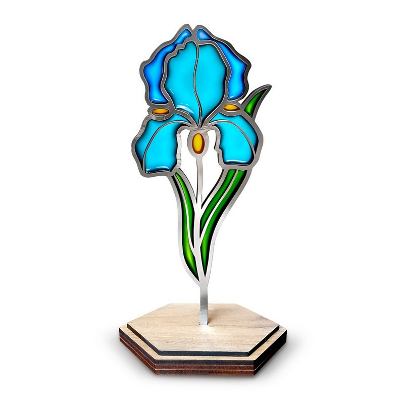 Stained Glass Painting Kit "Delicate Iris" FDSGK-013